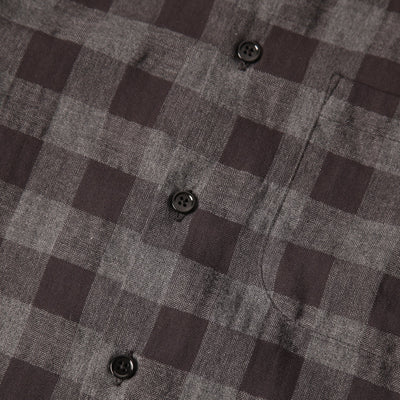 Regular Shirt - Herringbone Check - Black