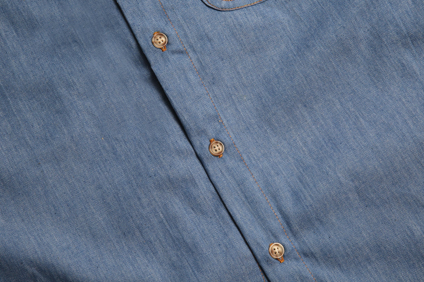 Long Sleeve Button Down - Denim (New)