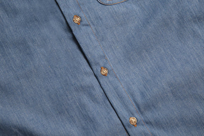 Long Sleeve Button Down - Denim (New)
