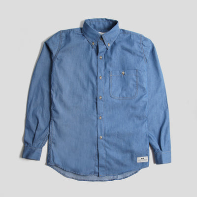Long Sleeve Button Down - Denim (New)