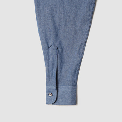 Women's Easy Shirt - 5.5oz Denim Bleached - Pale Indigo