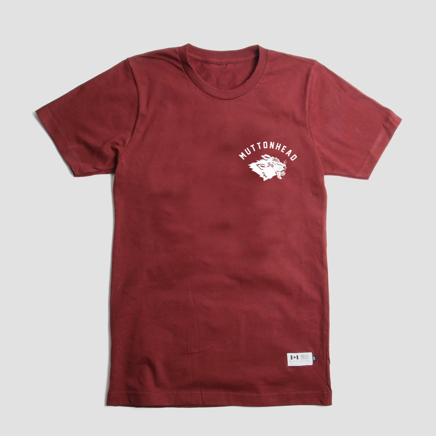 Stray Mutt Tee - Maroon