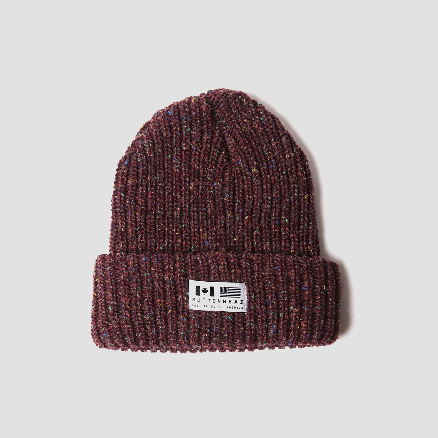 Speckled Chunky Toque - Maroon