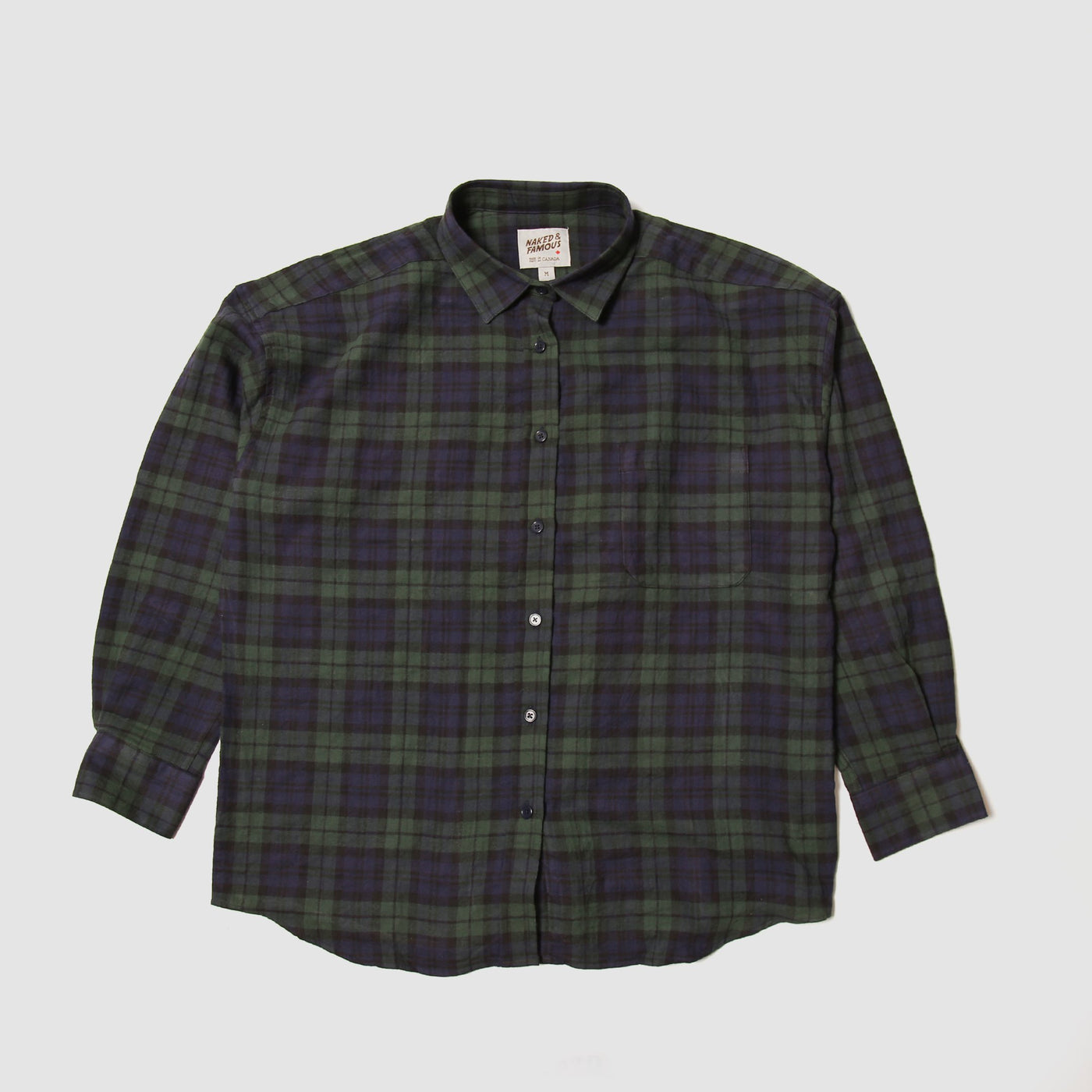 Women's Easy Shirt - Soft Tartan - Navy/Green