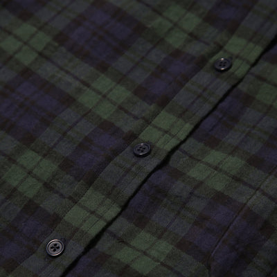 Women's Easy Shirt - Soft Tartan - Navy/Green