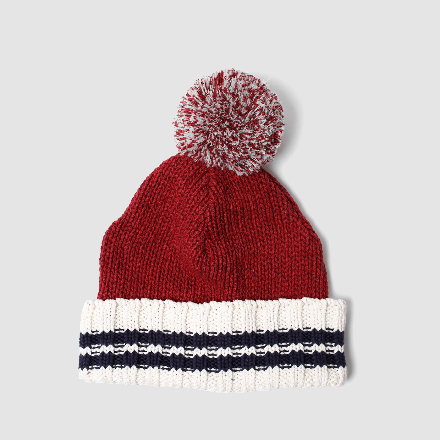 Sock Knit Toque - Burgundy Tweed
