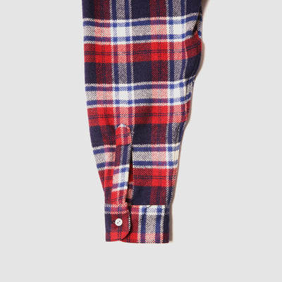 Women's Easy Shirt - Heavy Flannel - Navy/Red/White